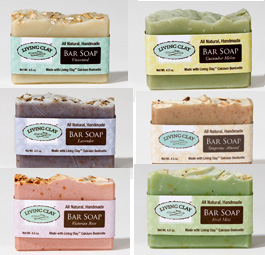 Nature's Body Beautiful Calcium Bentonite Clay Handmade Bar Soaps